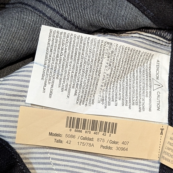 Woman's Dark Blue Denim Jeans by Mossimo Dutti Sz 42 - Picture 6 of 7